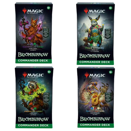 Magic the Gathering - MTG - Bloomburrow - Commander Deck Display - 4 Decks