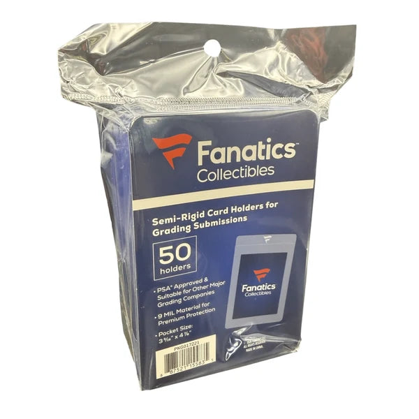 Fanatics Semi Rigid Card Holder 50CT Card Saver 1