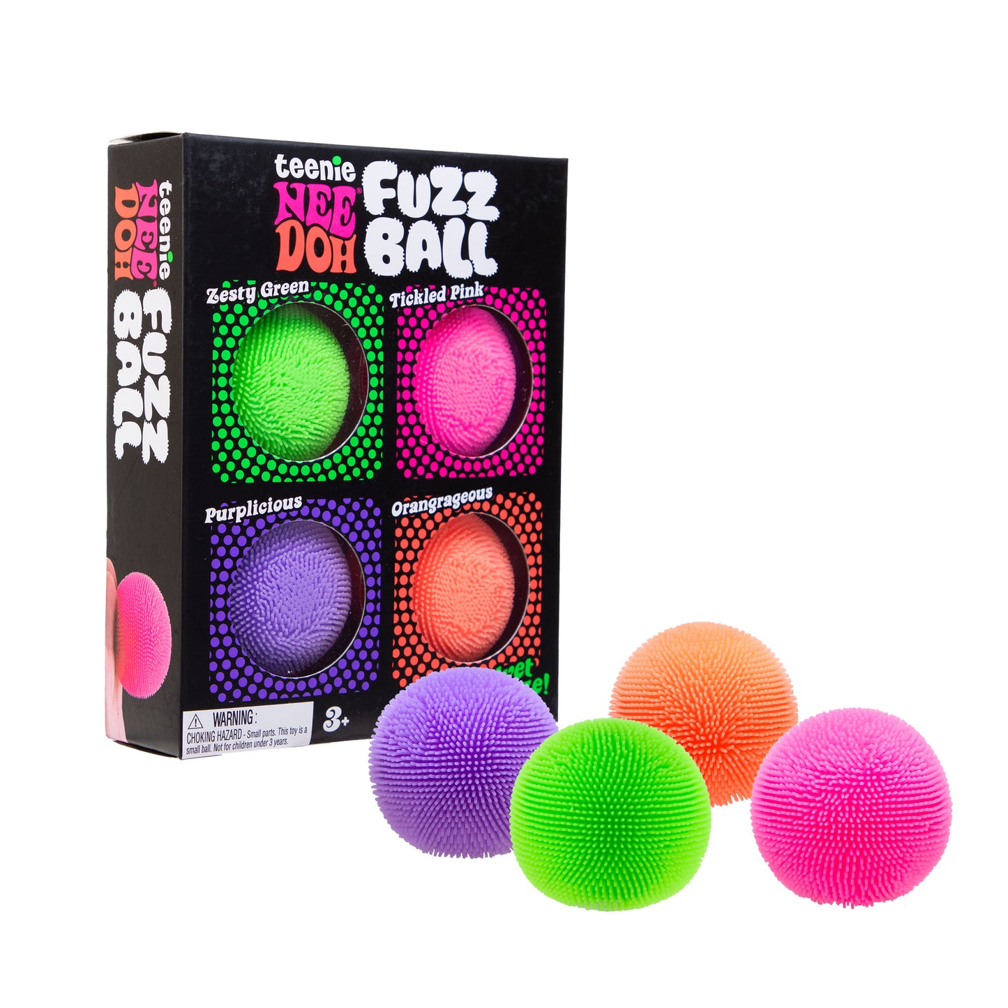 Nee Doh Teenie Nee Doh Fuzz Ball 4 Pack