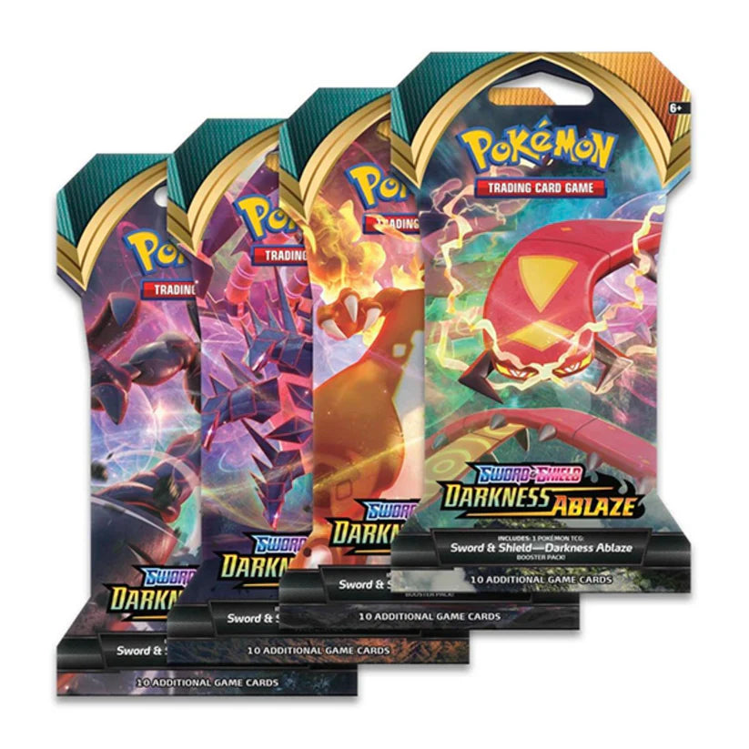 Pokemon - Sword and Shield - Darkness Ablaze - Sleeved Booster Pack - Style Varies