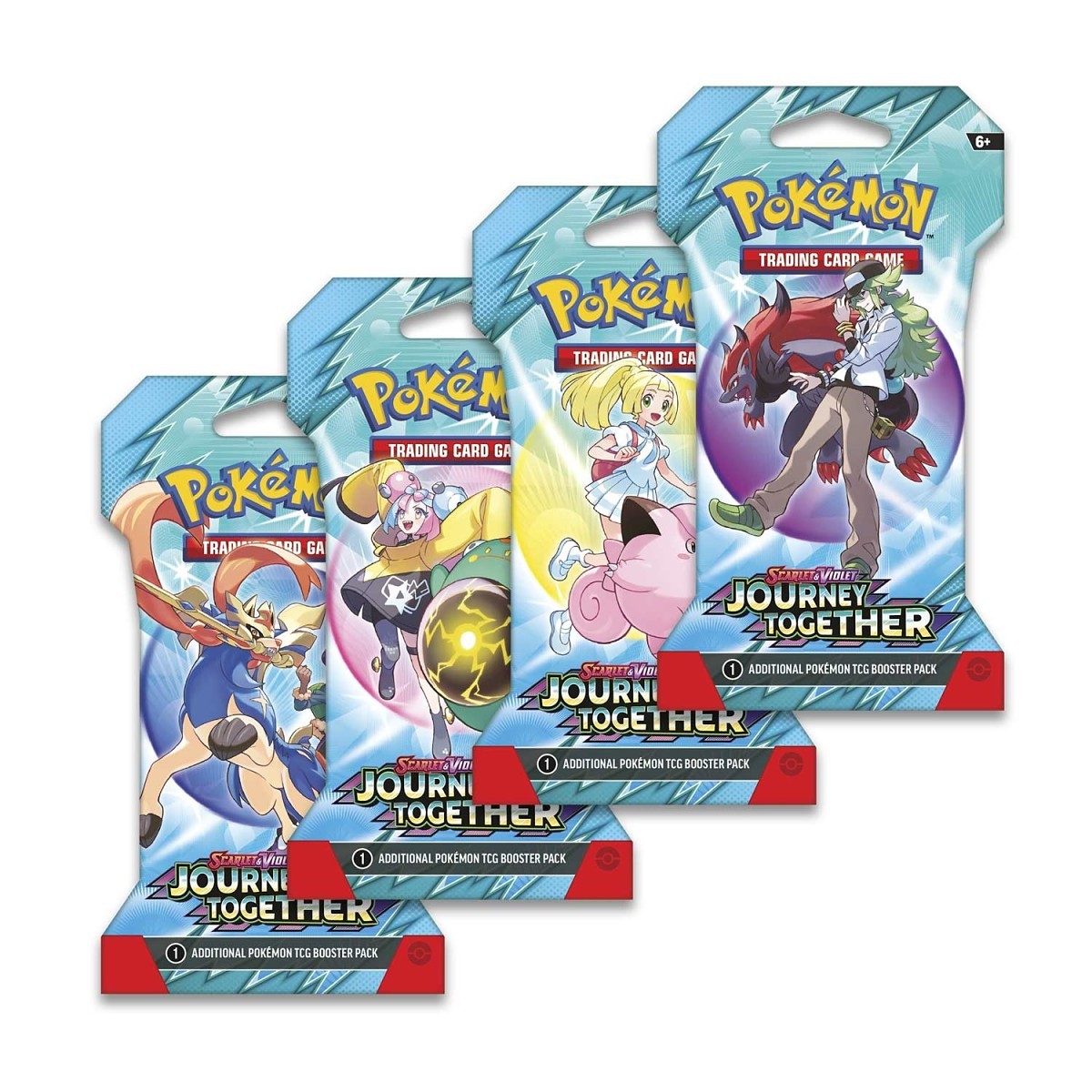 Pokemon - Scarlet and Violet - Journey Together - SV09 - Sleeved Booster Pack - Styles Vary