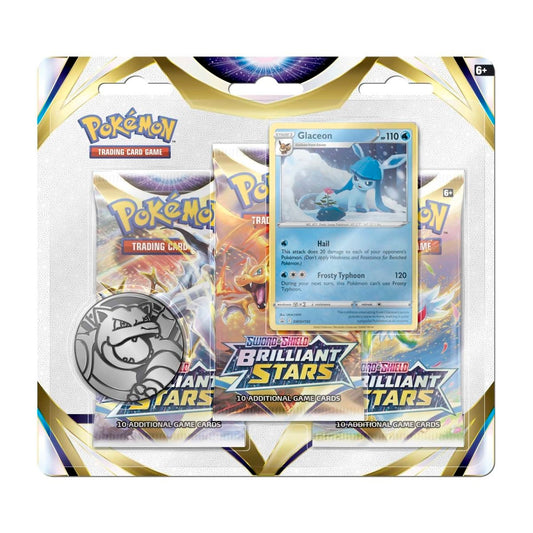 Pokemon - Sword and Shield - Brilliant Stars - 3 Pack Blister - Glaceon