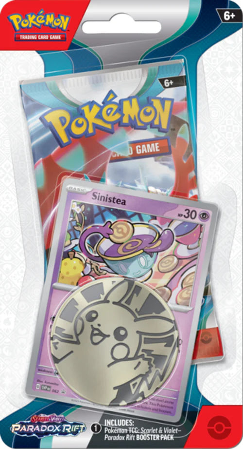 Pokemon - Scarlet and Violet -  Paradox Rift - SV04  - Checklane Blister - Sinistea