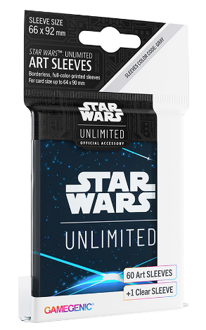 GameGenic - Star Wars Unlimited - Art Sleeves - 60 + 1 - Card Blue Back