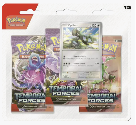 Pokemon - Scarlet and Violet - Temporal Forces - SV05 - 3 Pack Blister