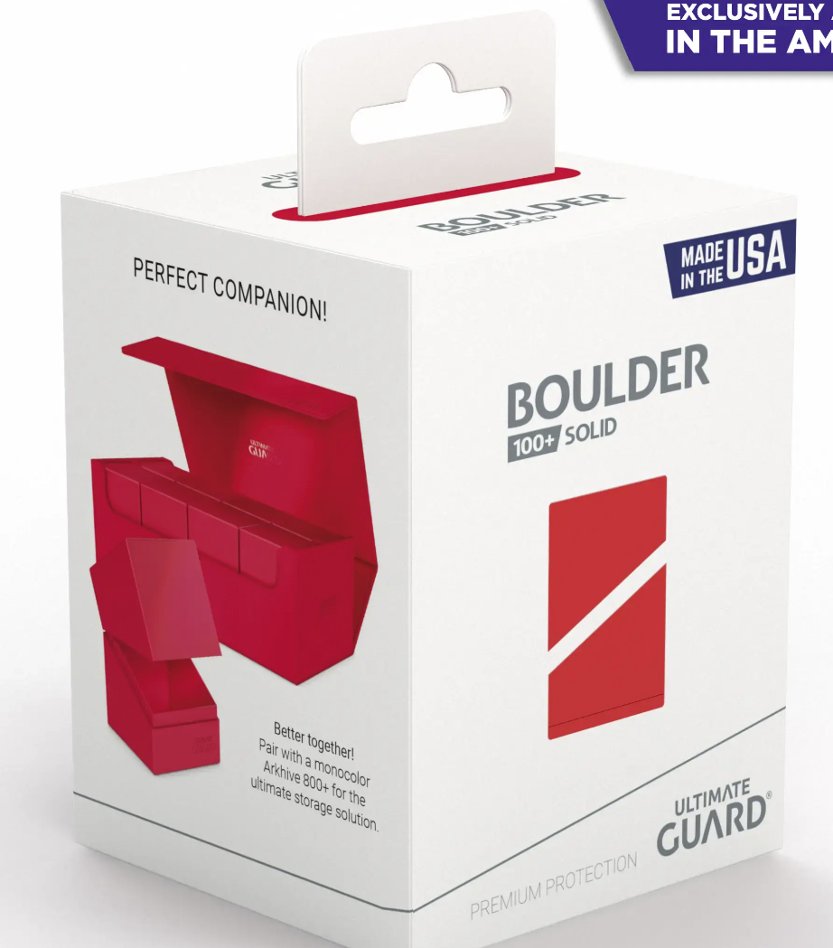 ULTIMATE GUARD - BOULDER 100+ - DECK BOX - RED