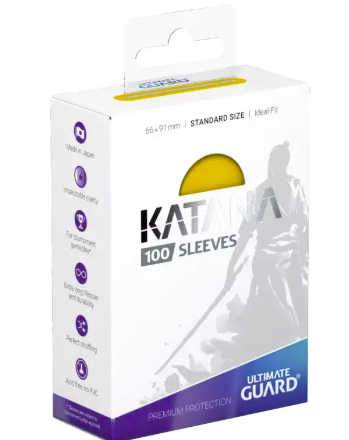 Ultimate Guard - Katana - Standard Sleeves - Yellow - 100ct
