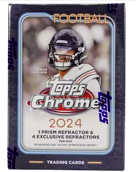 2024 Topps Chrome Football 7-Pack Blaster Box NFL