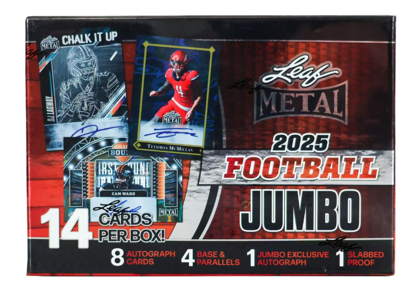 2025 Leaf NFL Football Jumbo Hobby Box