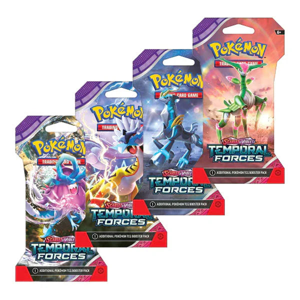 Pokemon - Scarlet and Violet - Temporal Forces - SV05 - Blister Pack - Styles Vary
