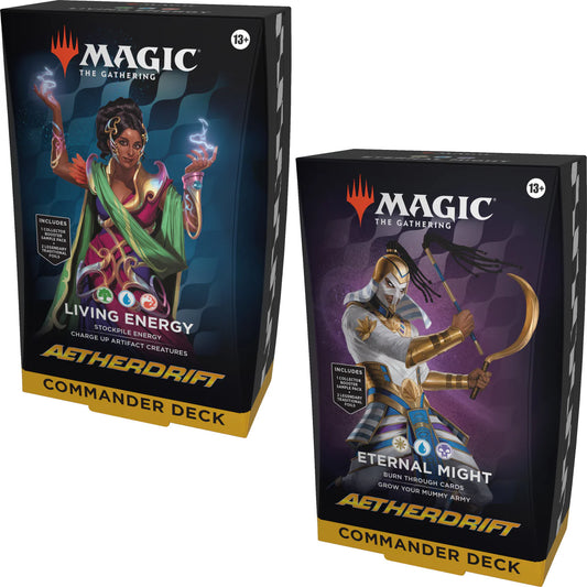 Magic The Gathering - MTG - Aetherdrift - Commander Decks - Styles Vary