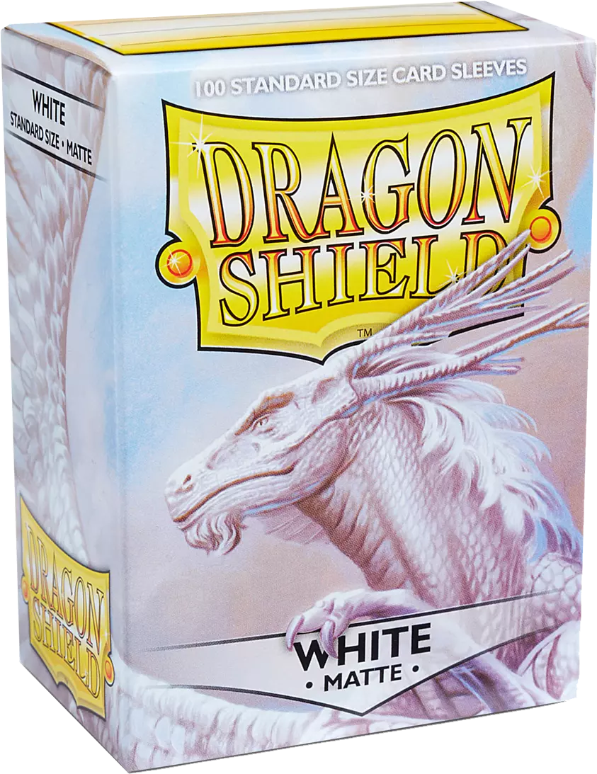 Dragon Shield - 100 Standard Size Cards - White Matte