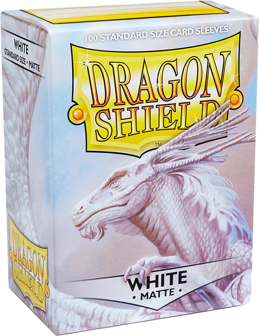 Dragon Shield - 100 Standard Size Cards - White Matte