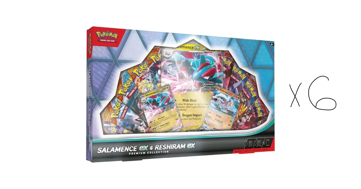 Pokemon - Salamence EX & Reshiram EX Premium Collection Ex Box (Sealed Case)