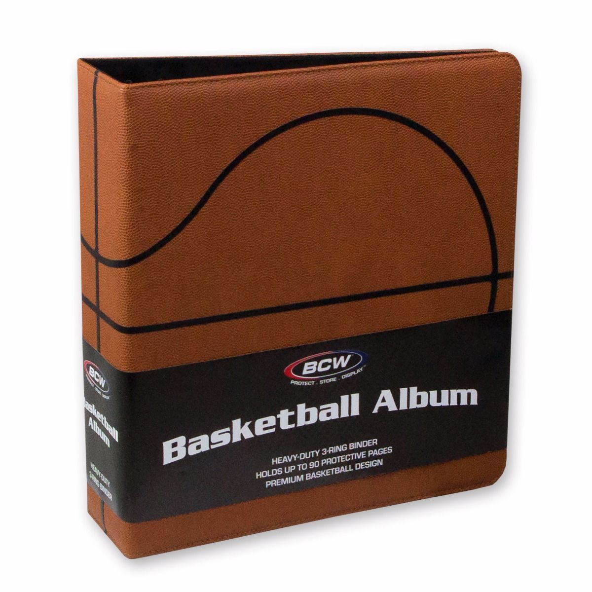 BCW - 3 Inch Basketball Collectors Album Premium Brown Binder