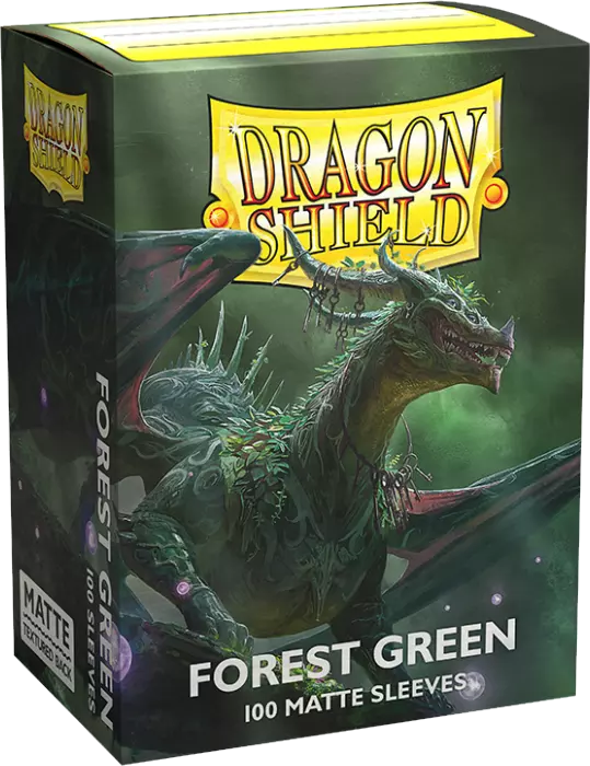 Dragon Shield - 100 Standard Sleeves - Forest Green Matte