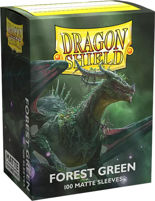 Dragon Shield - 100 Standard Sleeves - Forest Green Matte