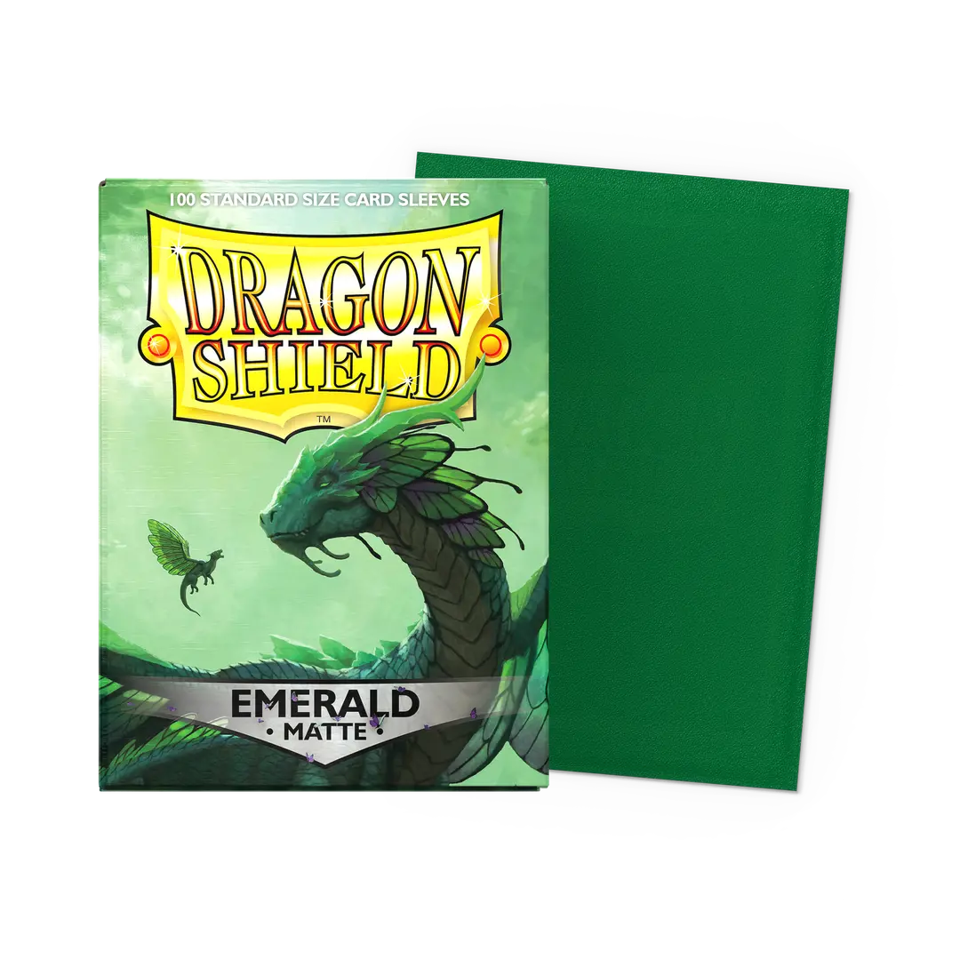 Dragon Shield - 100 Standard Sleeves - Matte - Emerald