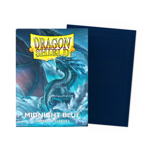 Dragon Shield - 100 Standard Sleeves - Matte - Midnight Blue