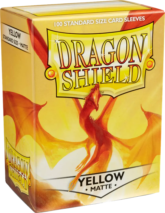 Dragon Shield - 100 Standard Sleeves - Matte Yellow