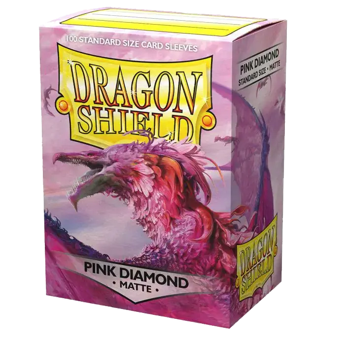 Dragon Shield - 100 Standard Sleeves - Pink Diamond Matte