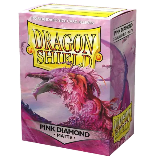 Dragon Shield - 100 Standard Sleeves - Pink Diamond Matte