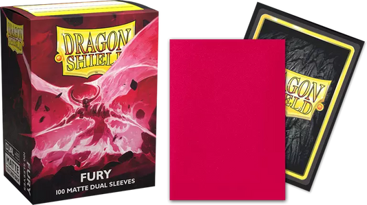 Dragon Shield - 100 Standard Sleeves - Matte Dual Sleeves - Fury