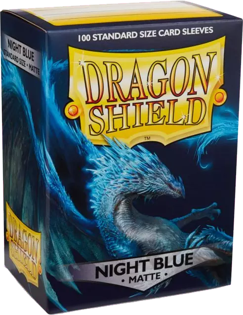 Dragon Shield - 100 Standard Sleeves - Night Blue Matte