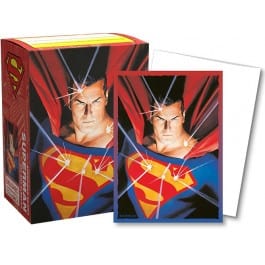 Dragon Shield - 100 Standard Size - Brushed Art - Superman Sleeves