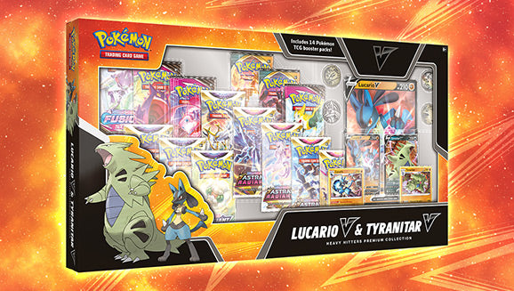 Pokemon - Heavy Hitters Premium Collection - Lucario V and Tyranitar V Box