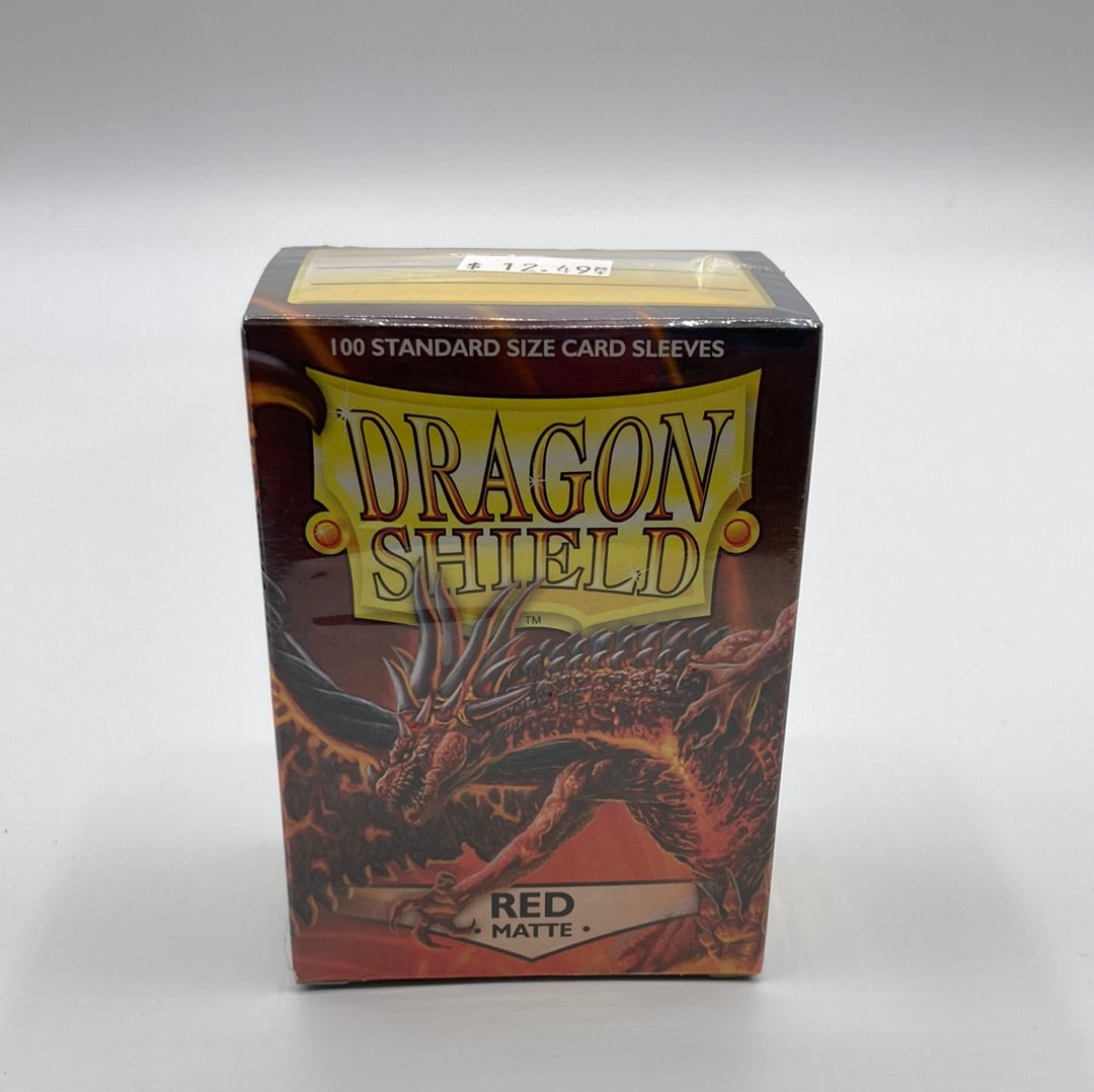 Dragon Shield - 100 Standard Sleeves - Red Matte