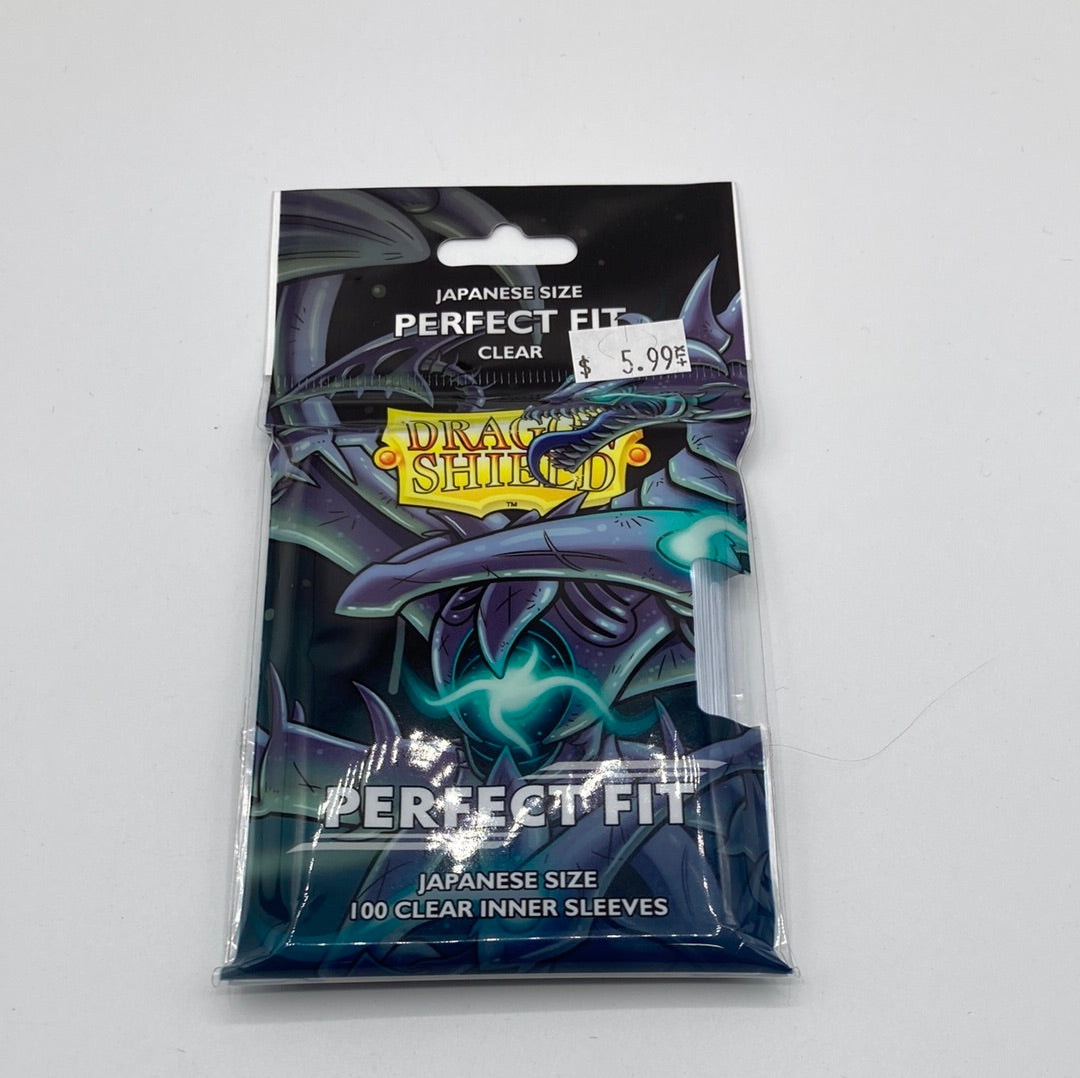 Dragon Shield-Japanese Size Perfect Fit-100 Clear Inner Sleeves