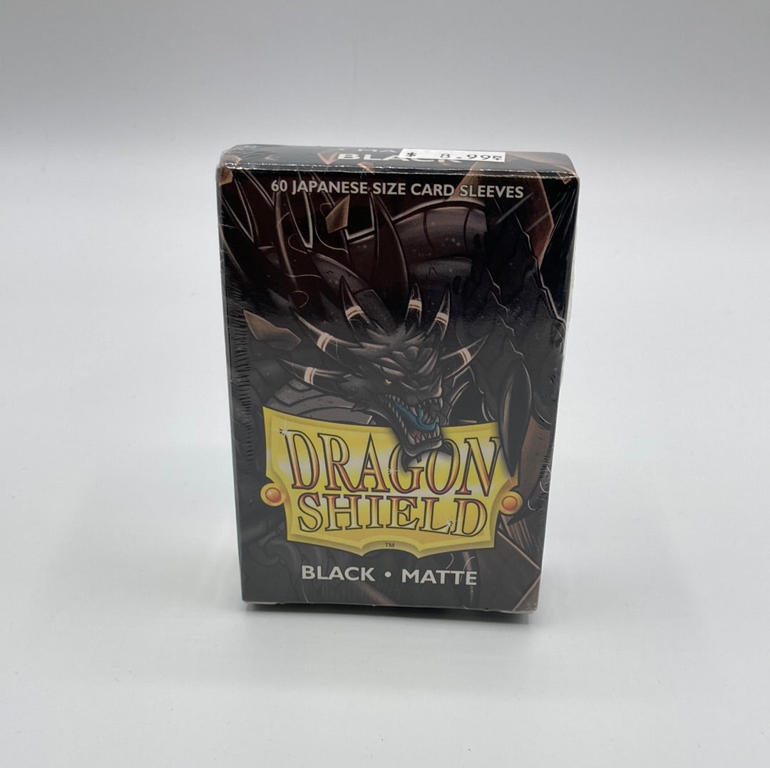 Dragon Shield-60 Japanese Size Card Sleeves-Black Matte