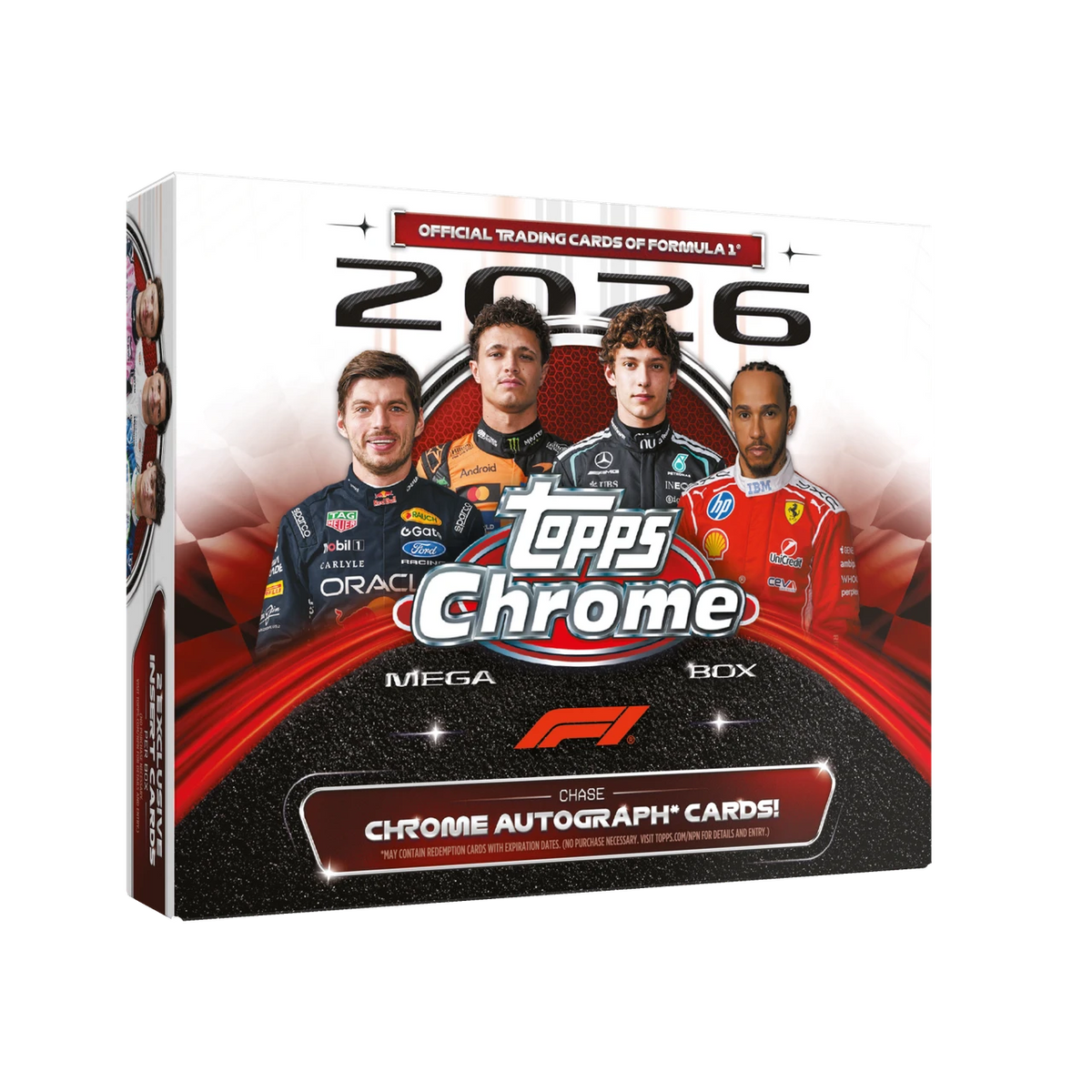 2026 Topps Chrome F1 Racing Mega Box