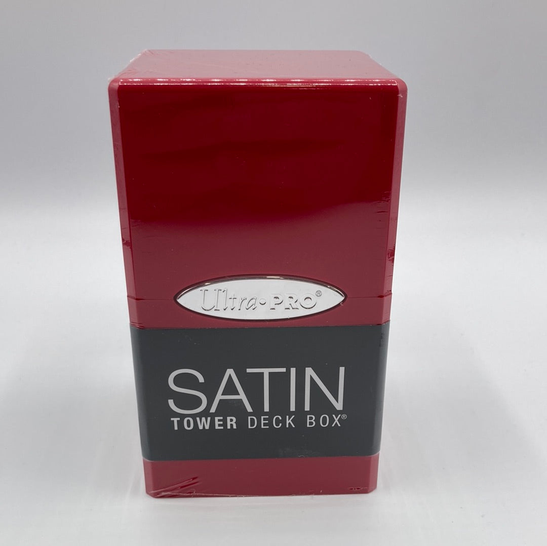 Ultra Pro-Classic-Satin Tower Deck Box-Apple Red