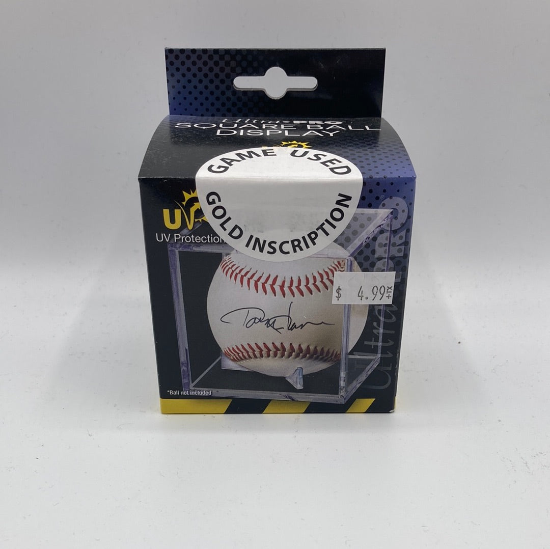 Ultra Pro Square Ball Display Game Used Inscription