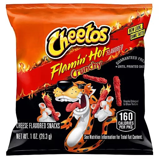 Cheetos Flamin Hot Crunchy 1oz