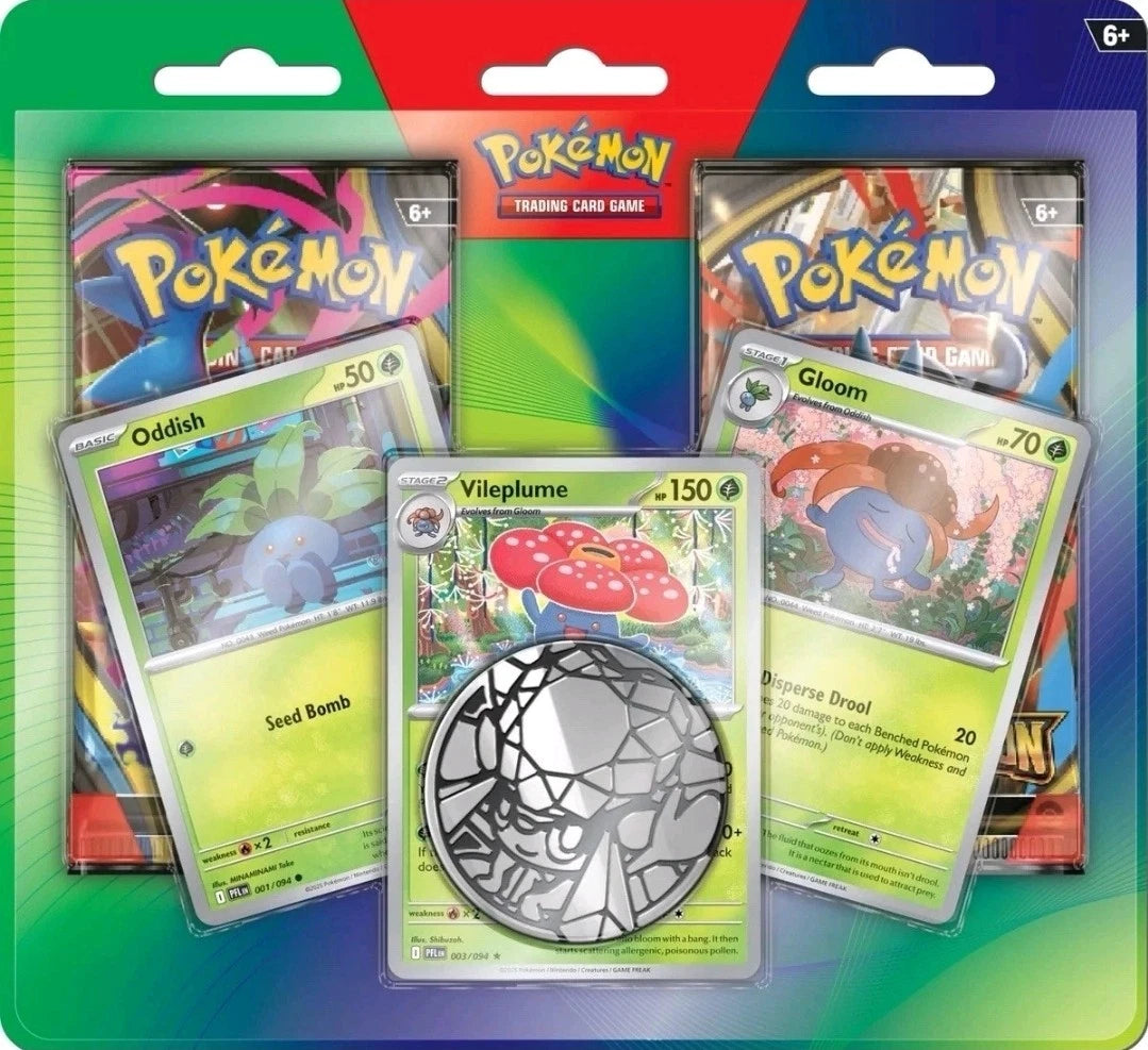 Pokemon - Enhanced 2 Pack Blister - Oddish Gloom Vileplume