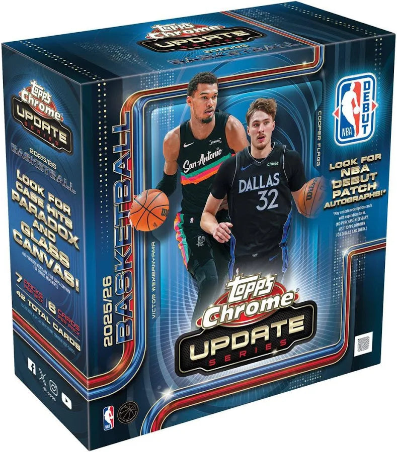2026 Topps Chrome Update Series NBA Basketball Mega Box