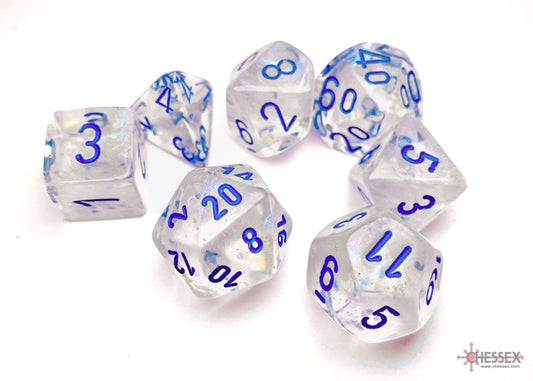 Chessex Polyhedral 7 Die Set Borealis Icicle/Light Blue