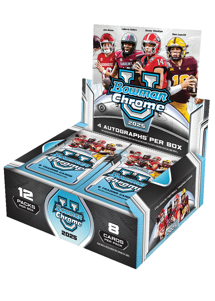 2025 Topps Bowman University Chrome Football Jumbo Hobby Box
