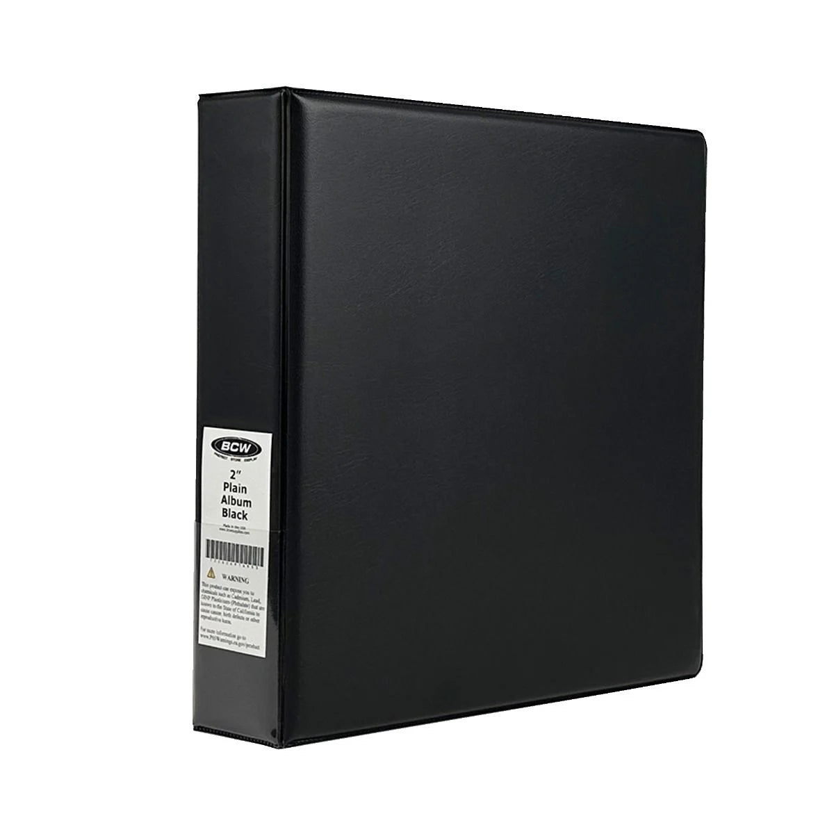 BCW - 2 Inch Plain Album Card Binder - Black