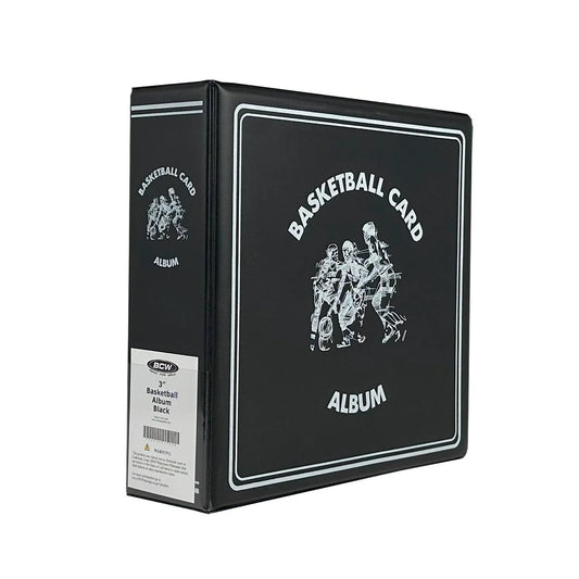 BCW 3 Inch Basketball Card Album Binder - Black