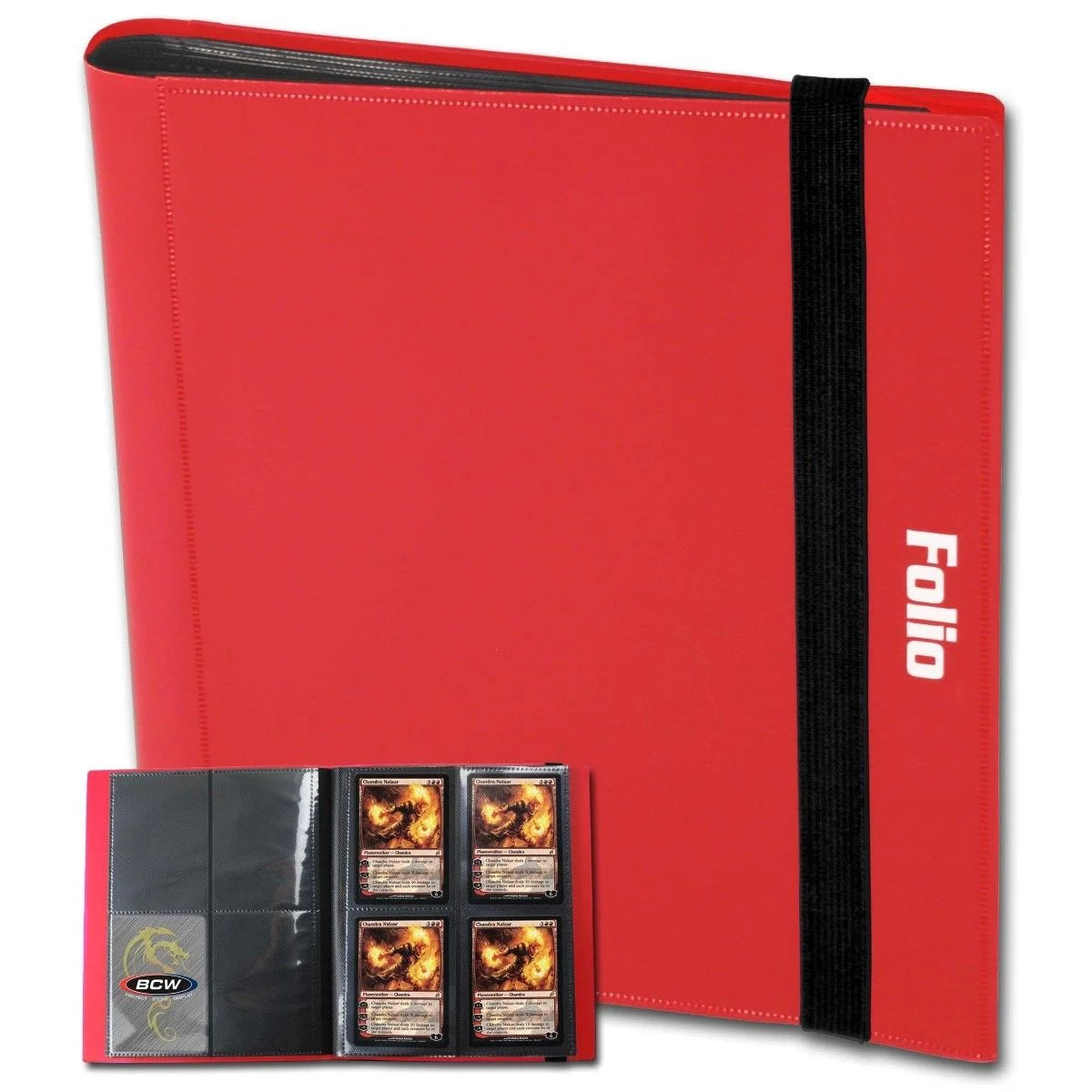 BCW - Folio Mini 4 Pocket Binder - Red