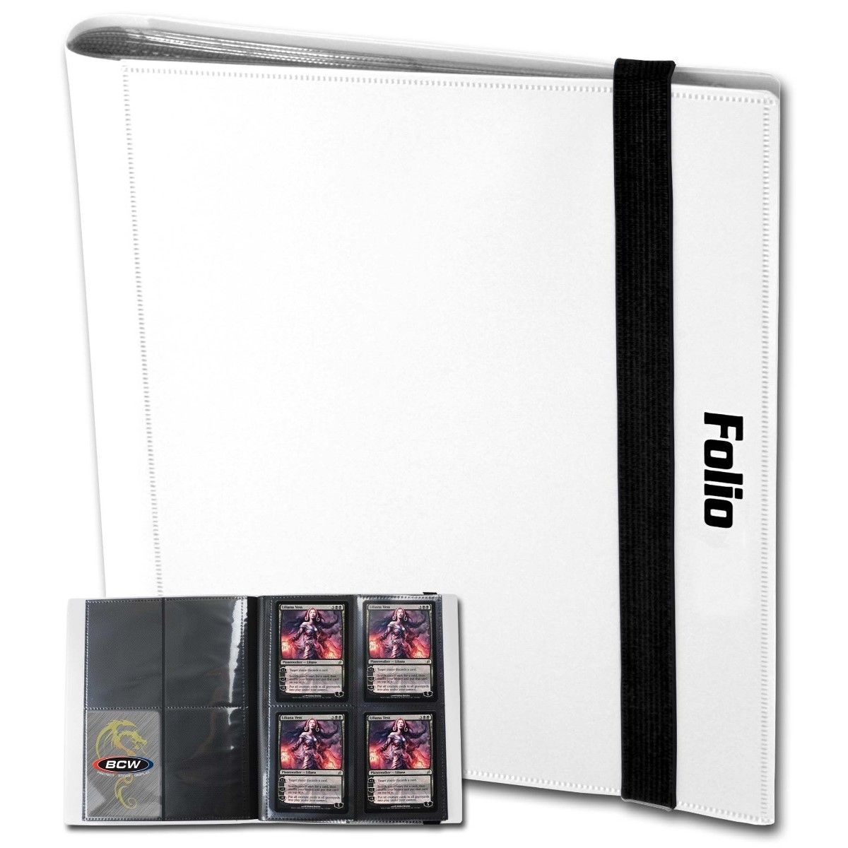 BCW - Folio Mini 4 Pocket Binder - White