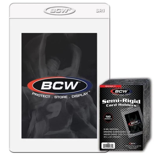 BCW - Semi Rigid Card Holders #1 - 50CT