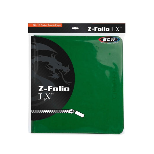 BCW Z Folio 12 Pocket LX Album - Green Binder