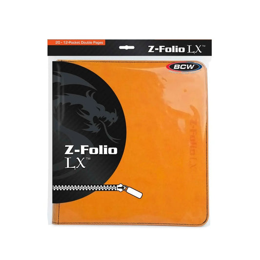 BCW Z Folio 12 Pocket LX Album Orange Binder