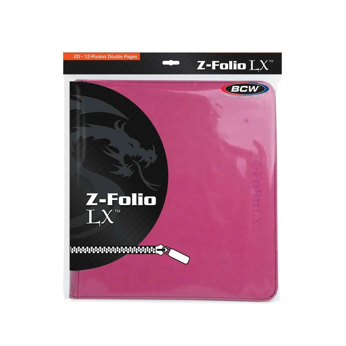 BCW Z Folio 12 Pocket LX Album Pink Binder