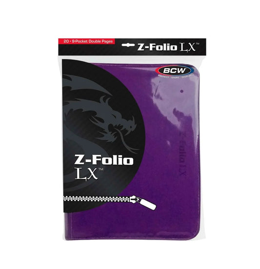 BCW Z Folio 9 Pocket Album Purple Binder